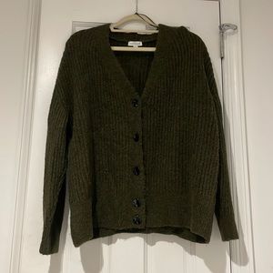 Dark green Topshop cardigan